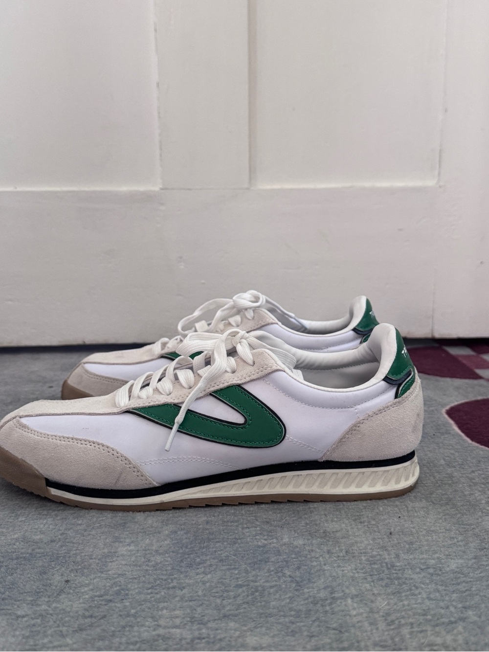 Tretorn Kristine Elite G White Green Retro Sneaker NWT Size 10 - Picture 6 of 14